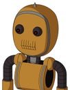 Yellowish Droid With Bubble Head And Toothy Mouth And Red Eyed And Spike Tip
