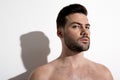 Naked male is feeling confidence Royalty Free Stock Photo