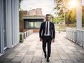 Stylish handsome young man wearing business suit Royalty Free Stock Photo