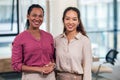 Successful business woman at the modern office looking at camera Royalty Free Stock Photo