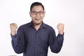 Surprised Happy Asian Man Royalty Free Stock Photo