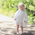 Portrait sunny cute joyful smiling baby