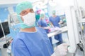 Portrait surgeon in operating room