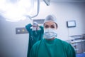 Portrait of surgeon in operation room Royalty Free Stock Photo