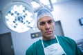 Portrait of surgeon in operation room Royalty Free Stock Photo