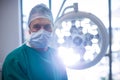 Portrait of surgeon in operation room Royalty Free Stock Photo