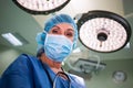 Portrait of surgeon standing in operation room Royalty Free Stock Photo