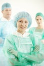 Portrait of surgical team Royalty Free Stock Photo