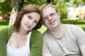 Portrait of a sweet couple in love. Royalty Free Stock Photo