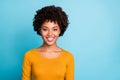 Portrait of sweet pretty afro american girl enjoy fall holiday look good mood in camera wear casual style clothing