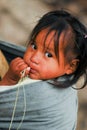 Portrait of a Tarahumara Indian kid in Copper Canyon