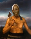 Portrait of a Maori chief