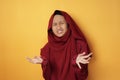 Teenage Asian Muslim Girl shows Denial or Refusal Gesture Royalty Free Stock Photo