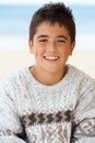 Portrait teenage boy outdoors Royalty Free Stock Photo