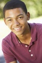 Portrait Of Teenage Boy Outdoors