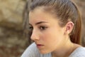 Portrait of teenage girl with natural light