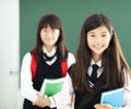 Portrait of teenagers girl student in classroom