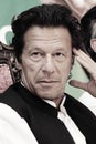 Portrait - Tehreek-e-insaf chairman Imran Khan thinking Royalty Free Stock Photo