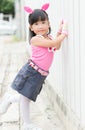 Portrait of Thai cute girl