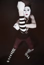 Portrait of theatrical mime