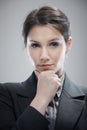 Portrait of thinking young businesswoman Royalty Free Stock Photo