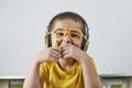 Portrait of thoughtful schoolboy having a big idea