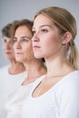 Portrait of three generations family Royalty Free Stock Photo