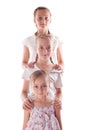 Portrait of three sisters Royalty Free Stock Photo