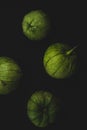 Portrait of tomatillo, Mexican husk tomato, selective focus Royalty Free Stock Photo