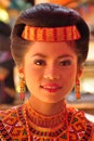 Portrait of a Toraja woman in traditional dress