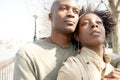 Portrait of tourist couple in London. Royalty Free Stock Photo