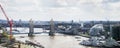 Tower Bridge over River Thames and cityscape, London, England, UK