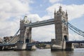 Tower Bridge and the River Thames, London, England, UK Royalty Free Stock Photo
