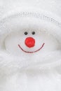 Portrait of toy snowman close up. New year or Cristmassconcept Royalty Free Stock Photo