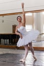 Portrait training ballerina