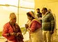 Portrait of transgender at kinnar akhada in kumbh mela