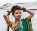 Portrait of transgender at kinnar akhada in kumbh mela