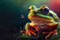 portrait of tree frog macro. Royalty Free Stock Photo
