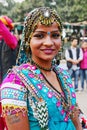 PORTRAIT OF A TRIBAL DANCER, UDAIPUR DISTRICT, RAJASTHAN, INDIA