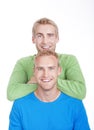 Portrait of twin brothers Royalty Free Stock Photo