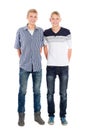 Portrait of twin brothers Royalty Free Stock Photo