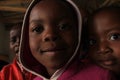 Portrait of two african girls, friends in Swaziland, Africa