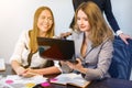 Business women working in office Royalty Free Stock Photo