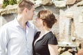 Portrait of two beautiful young lovers Royalty Free Stock Photo