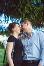 Portrait of two beautiful young lovers Royalty Free Stock Photo