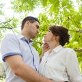 Portrait of two beautiful young lovers Royalty Free Stock Photo