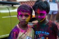 Portrait of two boys in India