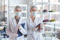 Portrait of Two Female Medics in Laboratory