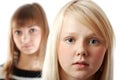 Portrait two girls Royalty Free Stock Photo