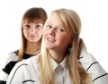 Portrait two girls Royalty Free Stock Photo